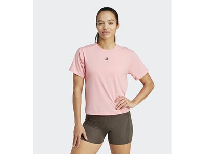 ADIDAS Damen Shirt Power Back-Cutout 3-Streifen pink