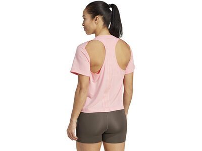 ADIDAS Damen Shirt Power Back-Cutout 3-Streifen pink