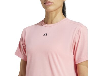 ADIDAS Damen Shirt Power Back-Cutout 3-Streifen pink