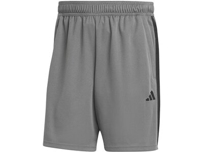 ADIDAS Herren Shorts Train Essentials Piqué 3-Streifen Grau