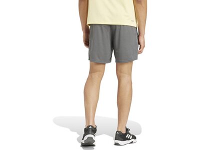 ADIDAS Herren Shorts Train Essentials Piqué 3-Streifen Grau