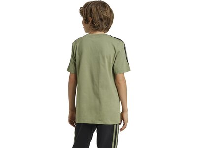 ADIDAS Kinder Shirt Tiberio 3-Streifen Colorblock Cotton Kids Grau
