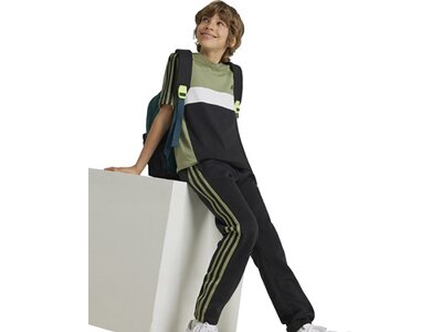 ADIDAS Kinder Shirt Tiberio 3-Streifen Colorblock Cotton Kids Grau