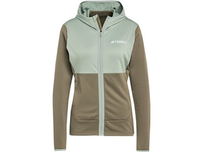 ADIDAS Damen Jacke TERREX XPERIOR LIGHT HOODED FLEECE Grau