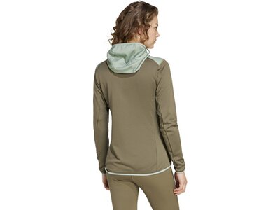 ADIDAS Damen Jacke TERREX XPERIOR LIGHT HOODED FLEECE Grau