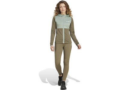 ADIDAS Damen Jacke TERREX XPERIOR LIGHT HOODED FLEECE Grau
