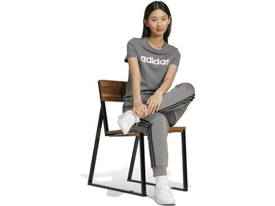ADIDAS Damen Hose Future Icons 3-Streifen Regular Grau