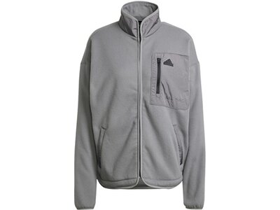 ADIDAS Damen Jacke City Escape Polar Fleece Grau