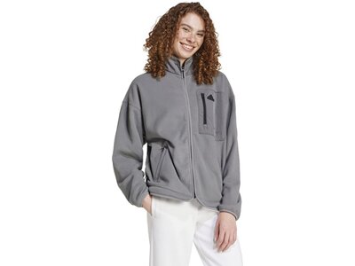ADIDAS Damen Jacke City Escape Polar Fleece Grau