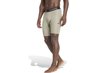ADIDAS Herren Tight TECHFIT Compression Training kurze Grau