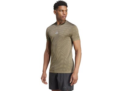 ADIDAS Herren Shirt Gym+ Training Seamless Grau