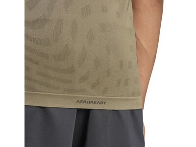 ADIDAS Herren Shirt Gym+ Training Seamless Grau