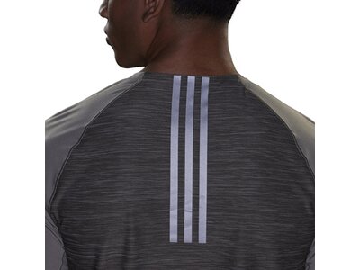 ADIDAS Herren Shirt Gym+ Training 3-Streifen Grau