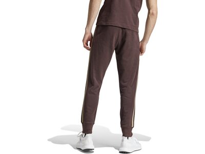 ADIDAS Herren Hose Essentials French Terry Tapered Cuff 3-Streifen (normal & lang) Grau