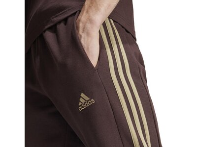 ADIDAS Herren Hose Essentials French Terry Tapered Cuff 3-Streifen (normal & lang) Grau