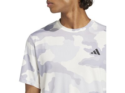 ADIDAS Herren Shirt Train Essentials Camo Allover Print Grau