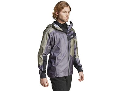 ADIDAS Herren Funktionsjacke Terrex Techrock Light Gore-Tex Active Grau