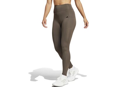 ADIDAS Damen Tight Optime Full-Length Braun