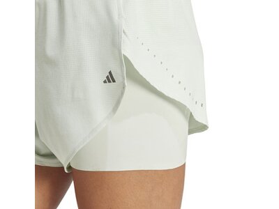 ADIDAS Damen Shorts Designed for Training HEAT.RDY HIIT 2-in-1 Grau