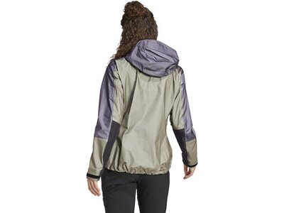 ADIDAS Damen Funktionsjacke Terrex Techrock Light GORE-TEX Active Grau