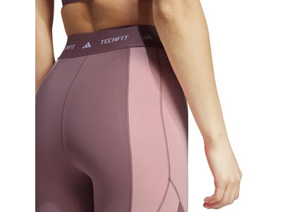 ADIDAS Damen Tight TECHFIT Colorblock Lila