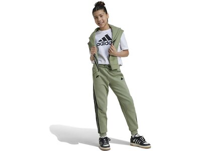 ADIDAS Kinder Hose Future Icons 3-Streifen Cotton Grün