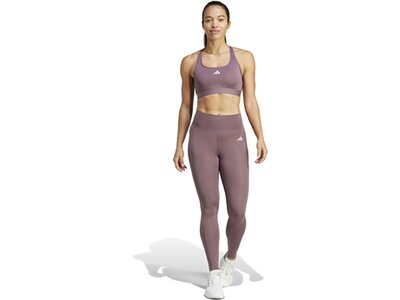 ADIDAS Damen Tight Optime Essentials Stash Pocket Full-Length Grau