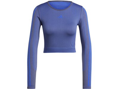 ADIDAS Damen Shirt Knit Blau