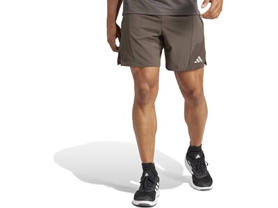 ADIDAS Herren Shorts Designed for Training HIIT Workout HEAT.RDY (Länge 7 Zoll) Braun