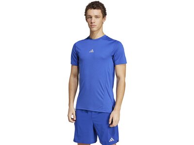 ADIDAS Herren Shirt Designed for Training HIIT Workout HEAT.RDY Blau