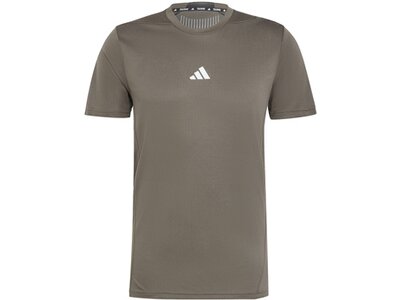ADIDAS Herren Shirt Designed for Training HIIT Workout HEAT.RDY Braun