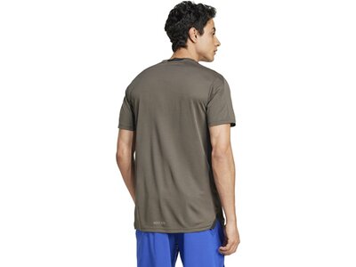 ADIDAS Herren Shirt Designed for Training HIIT Workout HEAT.RDY Braun