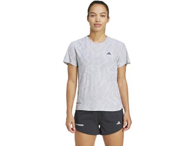 ADIDAS Damen T-Shirt Ultimate HEAT.RDY Engineered Running Grau