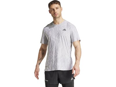 ADIDAS Herren T-Shirt Ultimate HEAT.RDY Engineered Running Silber