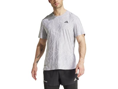 ADIDAS Herren T-Shirt Ultimate HEAT.RDY Engineered Running Silber