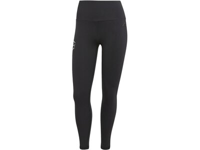 ADIDAS Damen Tight Signature Graphic Print High-Waisted Schwarz