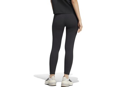 ADIDAS Damen Tight Signature Graphic Print High-Waisted Schwarz