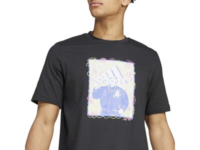 ADIDAS Herren Shirt Doodle Graphic Grau
