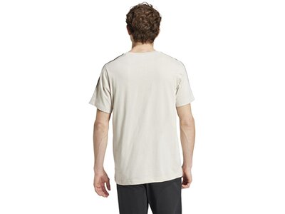 ADIDAS Herren Shirt Essentials Single Jersey 3-Streifen Grau