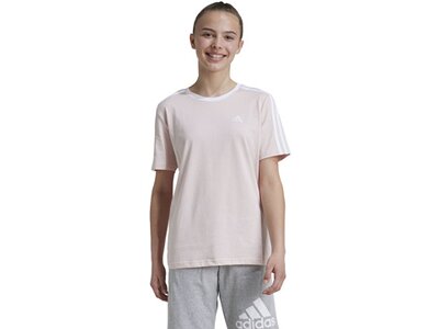ADIDAS Kinder Shirt Essentials 3-Streifen Cotton Loose Fit Boyfriend Grau