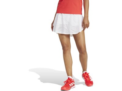 ADIDAS Damen Rock Tennis Pro Climacool+ Print Skirt Weiß