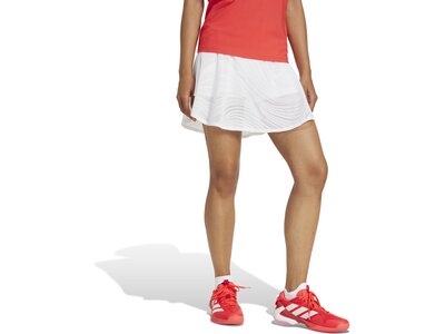 ADIDAS Damen Rock Tennis Pro Climacool+ Print Skirt Weiß