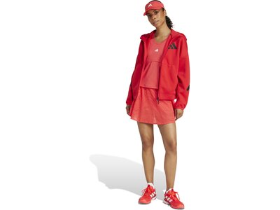 ADIDAS Damen Rock Tennis Pro Climacool+ Print Skirt Rot