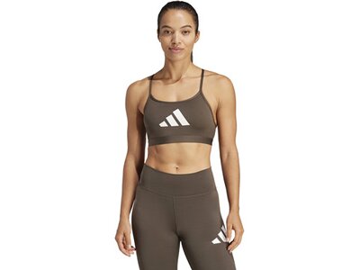 ADIDAS Damen Top Aeroreact Graphic Braun