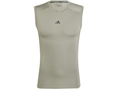 ADIDAS Herren Shirt TECHFIT Compression Training Sleeveless Grau