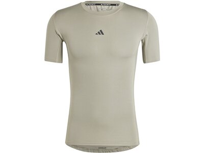 ADIDAS Herren Shirt TECHFIT Compression Training Grau