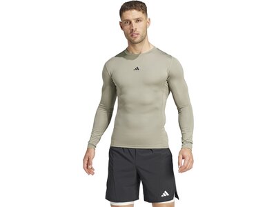 ADIDAS Herren Shirt TECHFIT Compression Training Grau