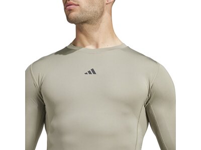 ADIDAS Herren Shirt TECHFIT Compression Training Grau