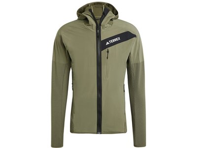 ADIDAS Herren Jacke TERREX Techrock Wind Braun