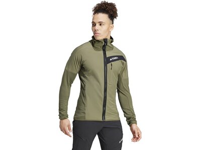 ADIDAS Herren Jacke TERREX Techrock Wind Braun